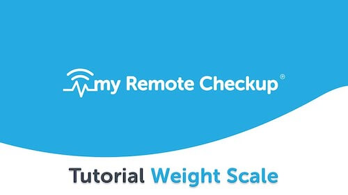 Tutorial weight scale - myRemoteCheckup